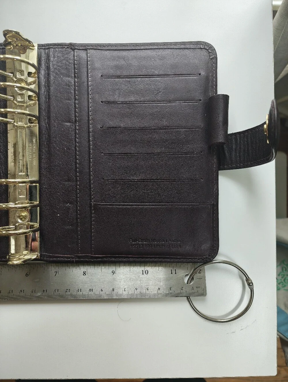 Franklin covey Leather Organizer Planner with Snap Closure - Dark Cherry 🍒